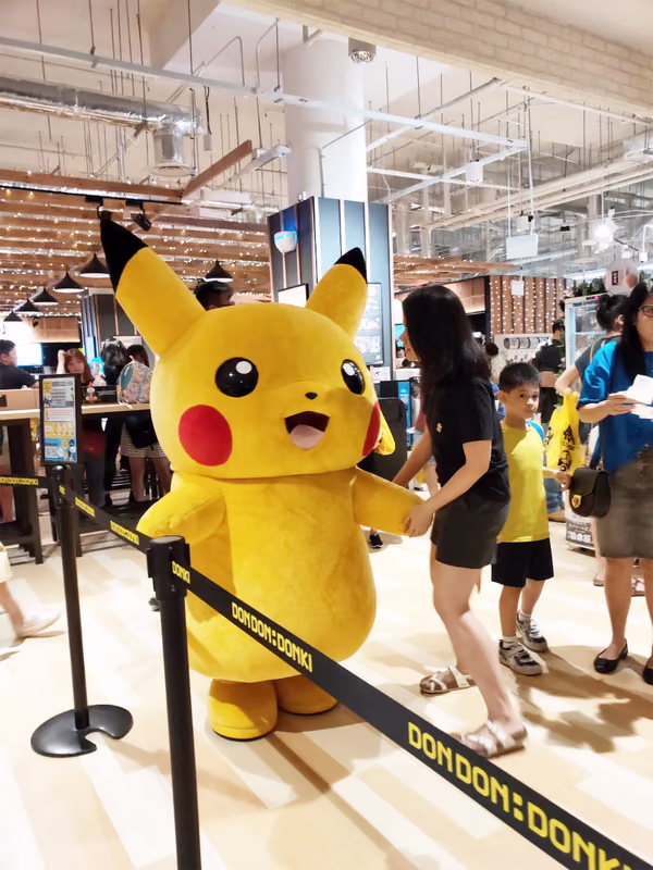 don don donki at city square event marketing with mascots and people 3