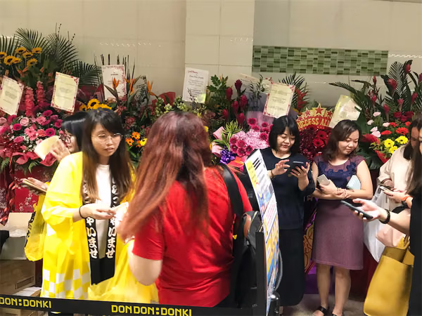 don don donki at novena event booth spinning wheel 4
