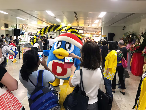 don don donki at novena event mascot with people posing for photo7