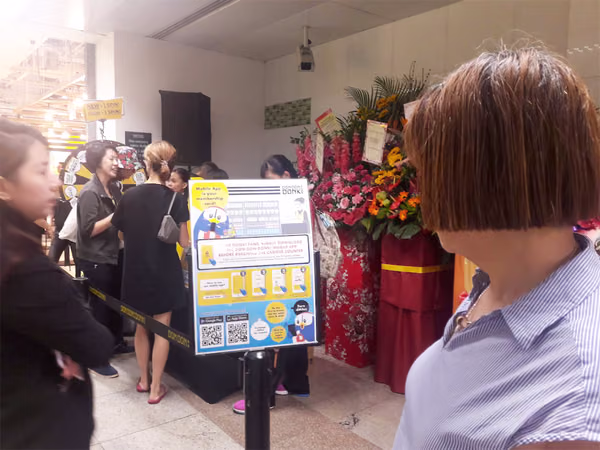 don don donki at novena event promotion instructions poster